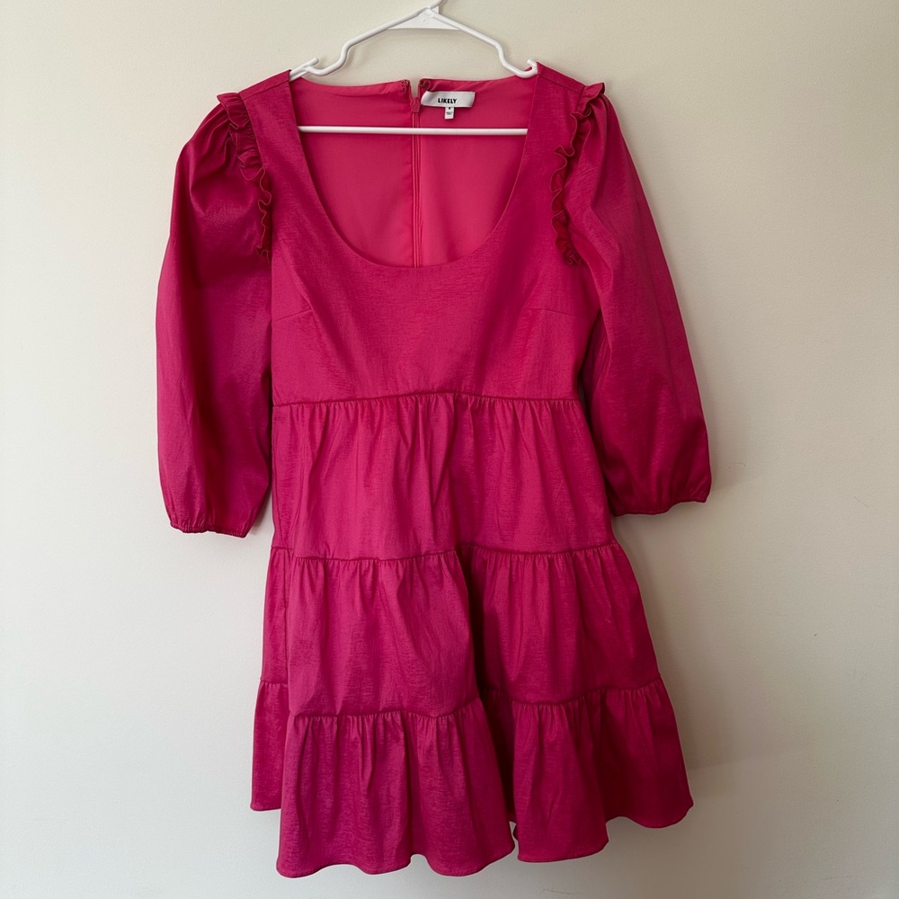LIKELY Pink cocktail dress